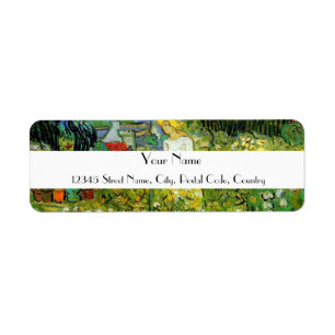 Marquerite Gachet in the Garden, Vincent van Gogh. Return Address Label