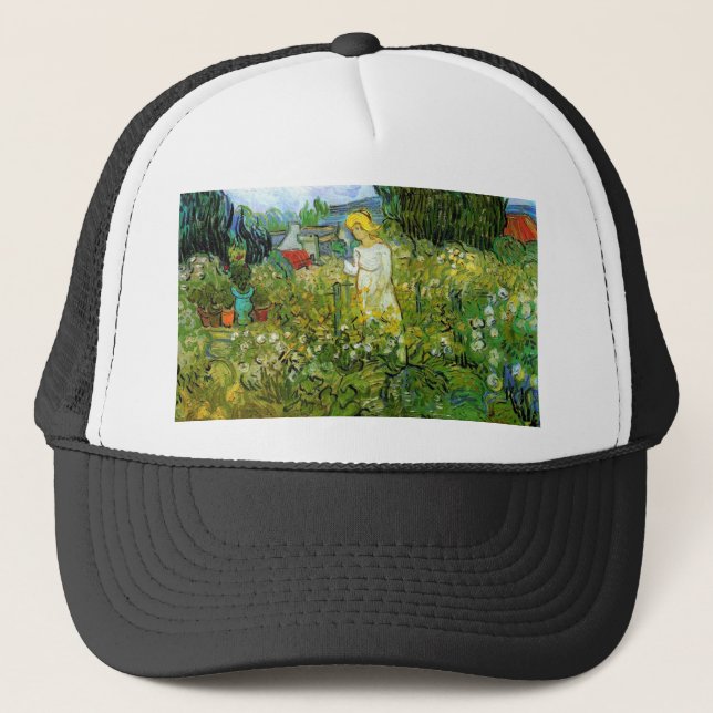 Marquerite Gachet in the Garden, Vincent van Gogh. Trucker Hat (Front)