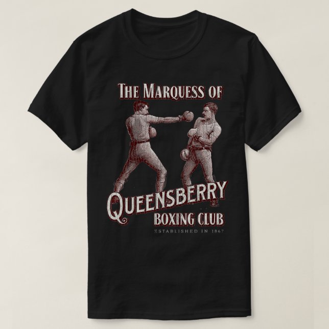 Marquess of Queensberry Boing Club Distressed Boer T-Shirt (Design Front)