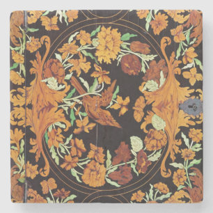 Marquetry box, English, c.1670 Stone Coaster