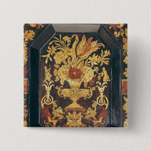 Marquetry detail from a buffet 15 cm square badge