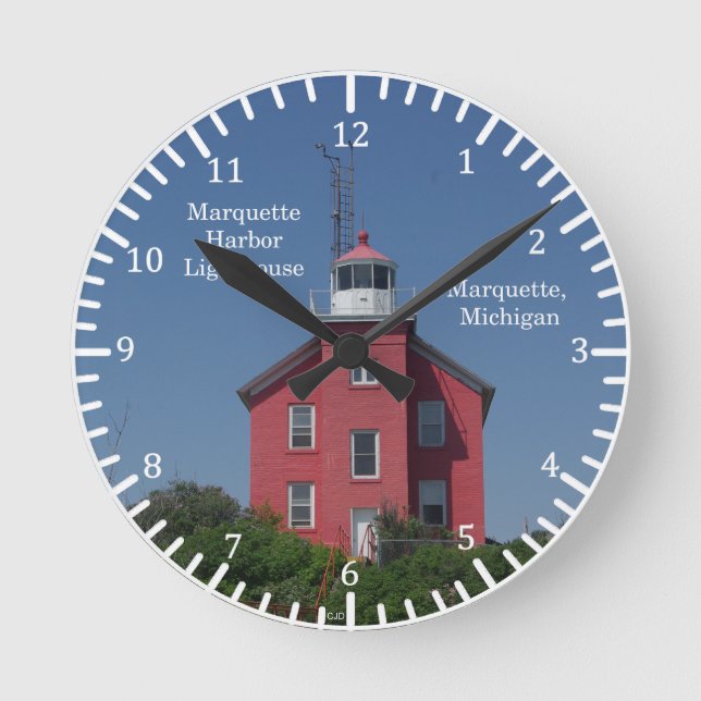 Marquette Harbour Lighthouse clock (Front)
