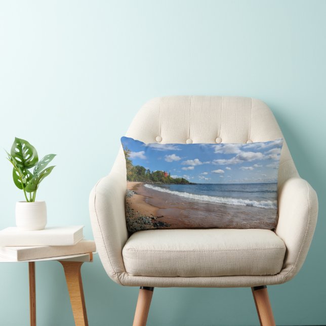 Marquette Harbour Lighthouse Pillow - Marquette, M (Chair)