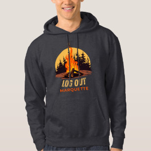 Marquette Michigan Campfire Hoodie