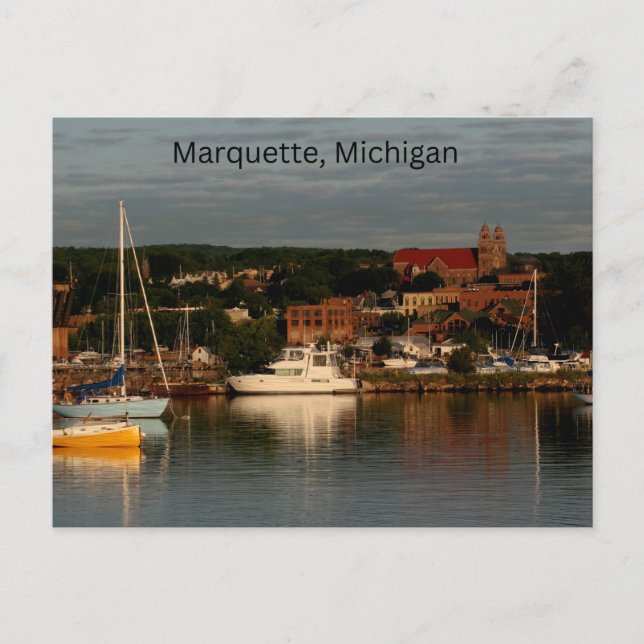 Marquette, Michigan Postcard (Front)