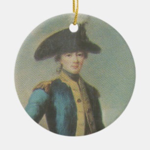 Marquis de Lafayette - Cincinnati badge Ceramic Ornament