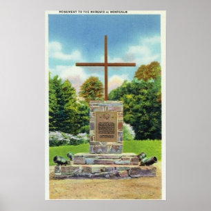 Marquis de Montcalm Monument Scene Poster