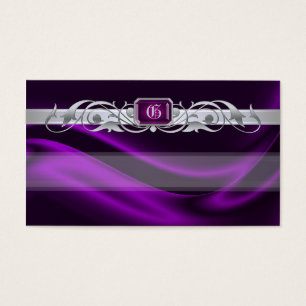 Marquis Violet Jewel Silver Scroll Favour Tags