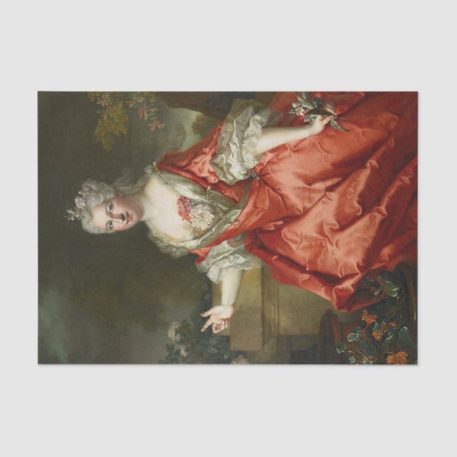 Marquise de Fortia by Nicolas de Largiliere Tissue Paper (Front)