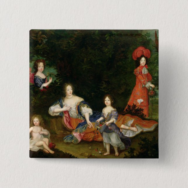 Marquise de Montespan 15 Cm Square Badge (Front)