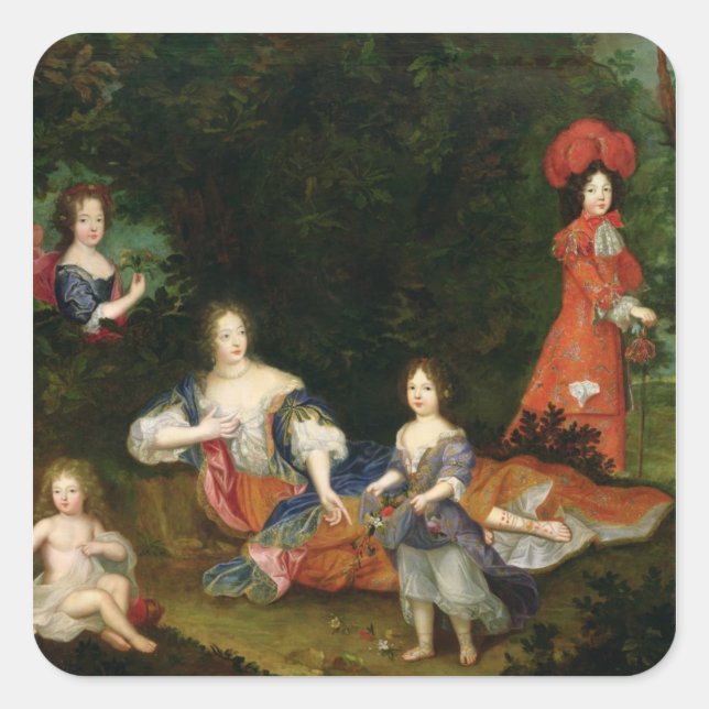 Marquise de Montespan Square Sticker (Front)