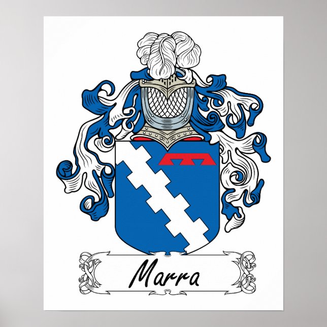 Marra Family Crest Poster (Front)