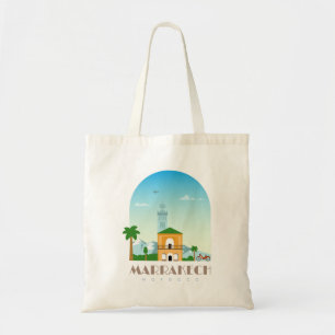 Marrakech city morocco Skyline Tote Bag