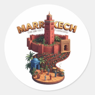 MARRAKECH CLASSIC ROUND STICKER