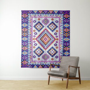 Marrakech Dream - Vibrant Moroccan Geometric Art Tapestry