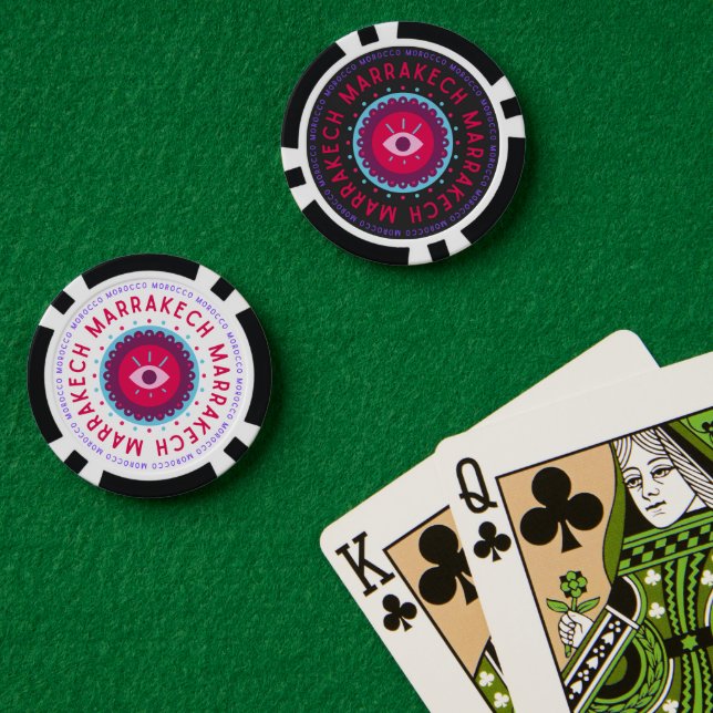 Marrakech Eyes Poker Chips (Poker Table (Double))