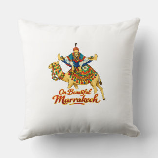 Marrakech Morocco Design Vibrant Travel Art Cushion