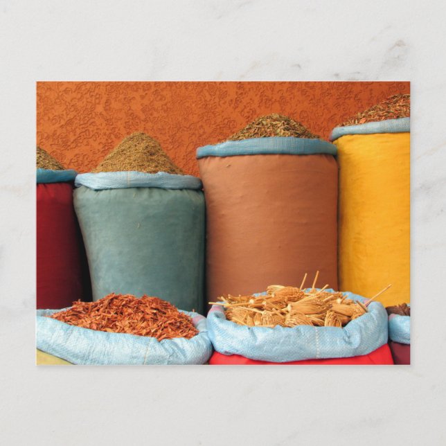 marrakech spice colours postcard (Front)