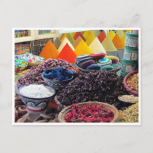 marrakech spices postcard