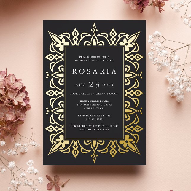 Marrakesh | Elegant Bridal Shower Black & Gold (Creator Uploaded)