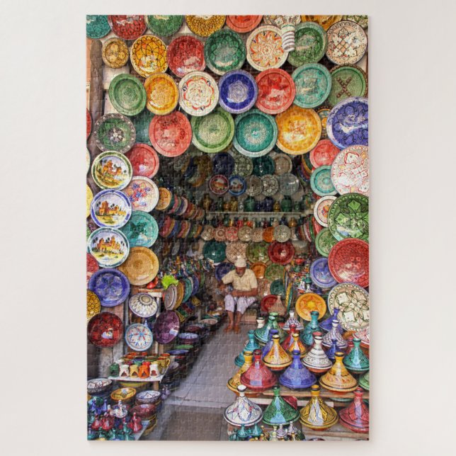 Marrakesh Market, Morocco Jigsaw Puzzle 1014 pc. (Vertical)