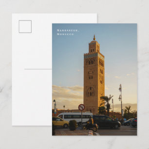 Marrakesh Morocco City Vibes Street Scene Postcard