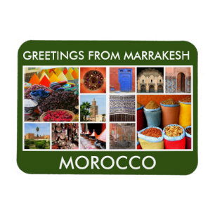 marrakesh morocco greetings magnet