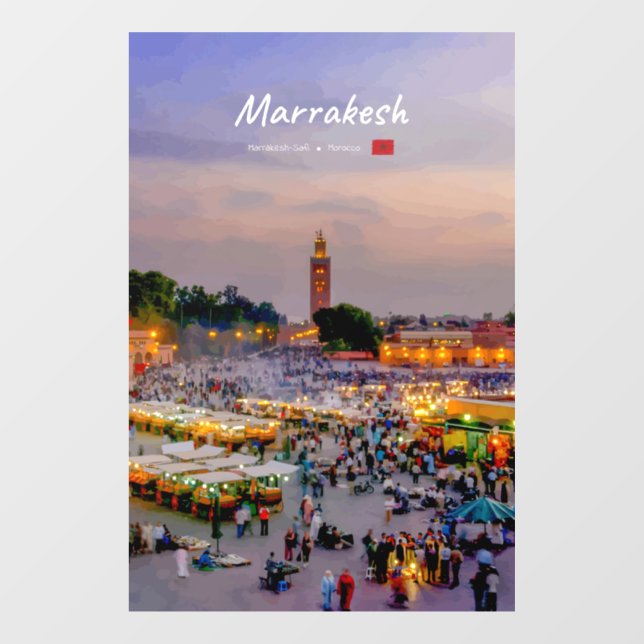 Marrakesh, Morocco - Jemaa el Fnaa Square (Sheet)