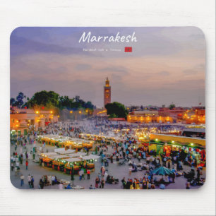 Marrakesh, Morocco - Jemaa el Fnaa Square Mouse Pad