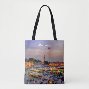 Marrakesh, Morocco - Jemaa el Fnaa Square Tote Bag