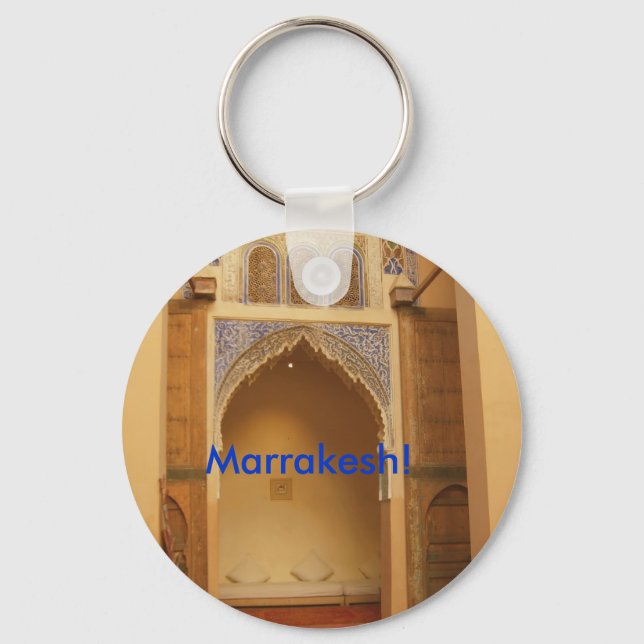 Marrakesh, Morocco Key Ring (Front)
