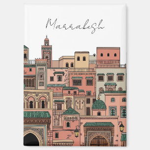 Marrakesh Morocco Travel Magnet