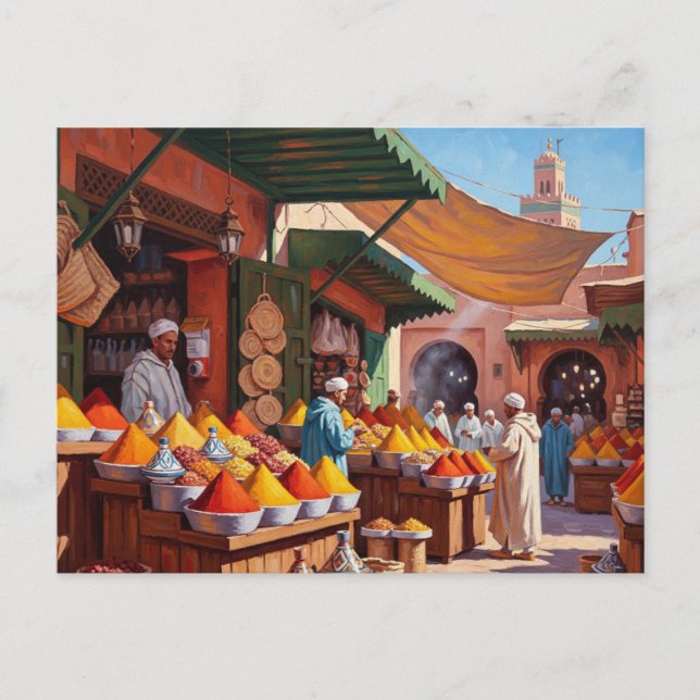 Marrakesh Morocco Travel Postcard (Front)