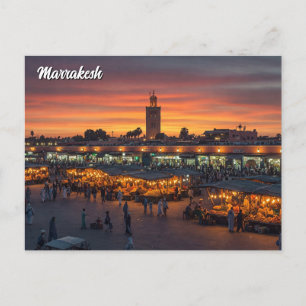Marrakesh Morocco Travel Postcard