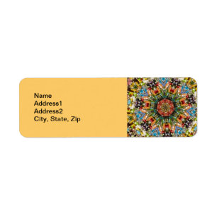 Marrakesh Shop Kaleidoscope Return Address Label