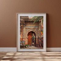 Marrakesh Souk Marketplace Moroccan Door Art