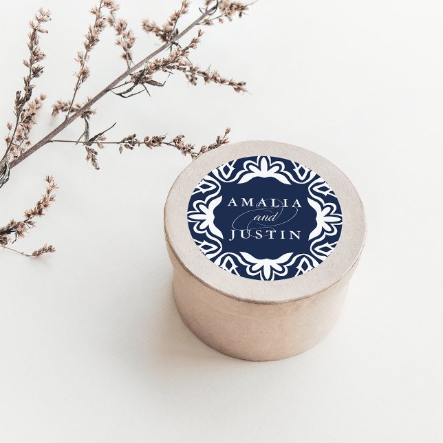 Marrakesh Wedding Sticker | Navy (Creator Uploaded)