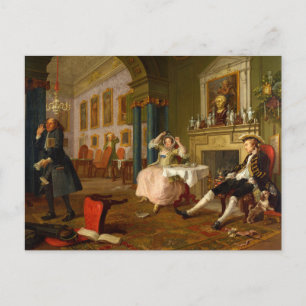 Marriage A-la-Mode: 2, The Tête à Tête (c1743) Postcard