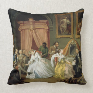 Marriage a la Mode: IV, The Toilette, c.1743 (oil Cushion