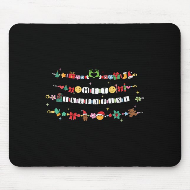 Marriage And Family Therast Bracelet Christmas Fri Mouse Pad (Front)