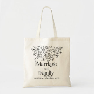 Marriage and Family Tote Bag(Natural) Bag