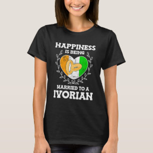 Marriage Anniversary Married To A Ivorian Wife Hus T-Shirt