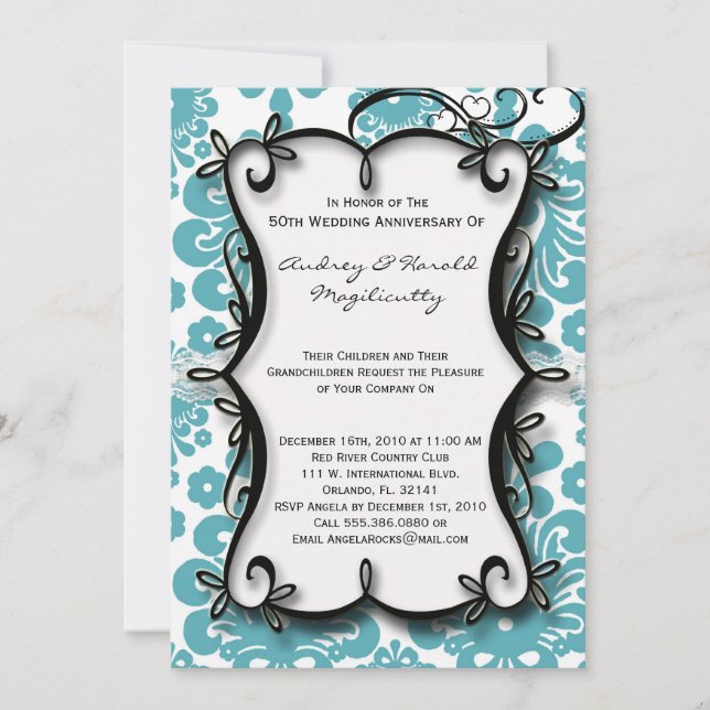 Marriage Anniversary Party Invite (Front)