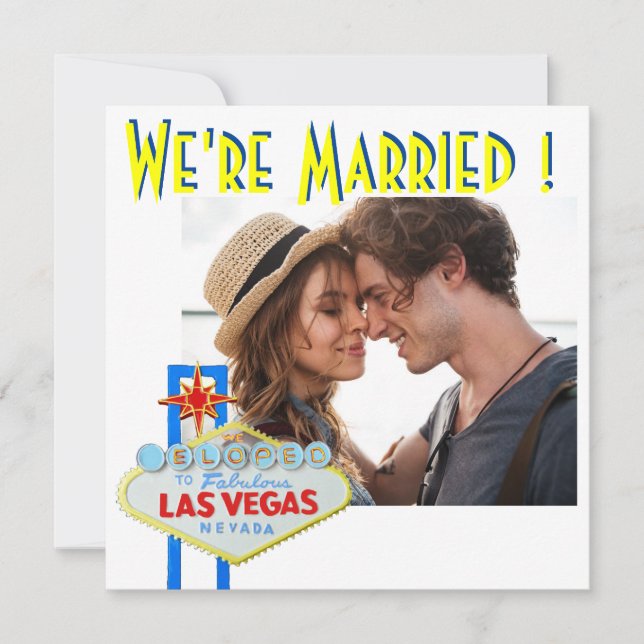 Marriage Announcement Las Vegas Weddings  (Front)