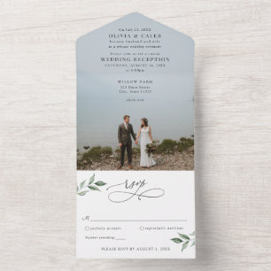 Marriage Announcement Wedding Reception All in One