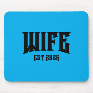 Marriage Bachelor Party Nge Rock Wife Est 2026 Mouse Pad