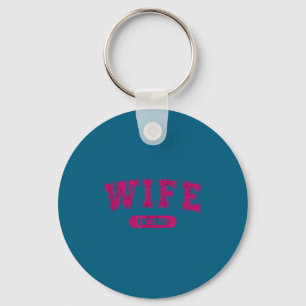 Marriage bachelor party wife and hubby est 2026 key ring