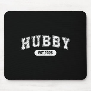 Marriage Bachelor Party Wife And Hubby Est 2026 Mouse Pad