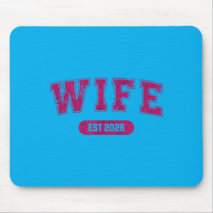 Marriage Bachelor Party Wife And Husband Est 2026 Mouse Pad