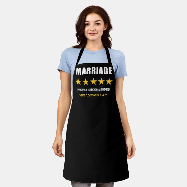 MARRIAGE – BEST DECISION EVER! APRON (Worn)